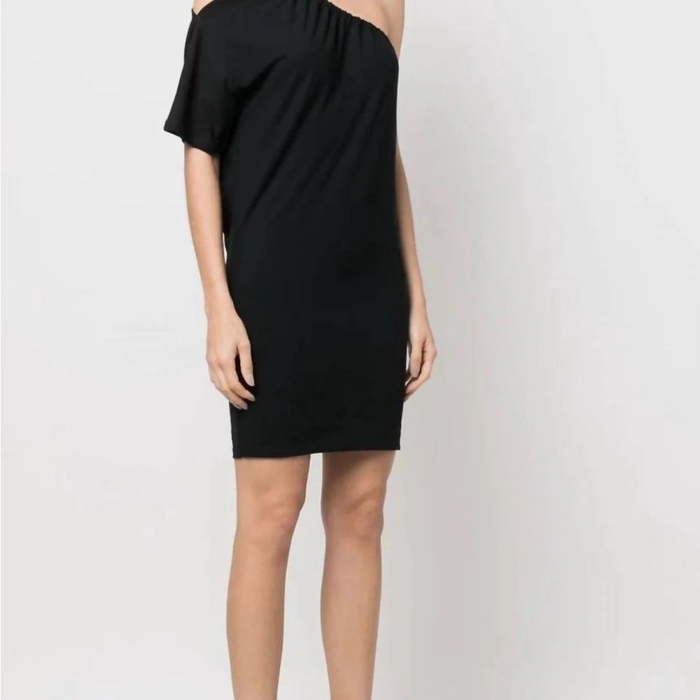 IRO Asymmetrical One-Shoulder Cocktail Dress (Color is Red NOT BLACK) - Picture 3 of 7